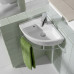 Умывальник угловой ROCA Hall 43x35 см левый