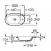 Умывальник ROCA Meridian 60x34 см