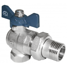 Кран шаровой угловой со сгоном ВР-НР 1/2 AQUALINK