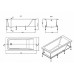 Ванна акриловая прямоугольная 150x70 см ROCA EASY, белая