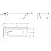 Ванна стальная ROCA Contesa 120x70 Ванна стальная ROCA Contesa 120x70