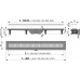 Водоотводящий желоб ALCAPLAST с порогами для перфорированной решетки (комплект)