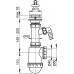 Cифон для мойки c нержавеющей peшeткой Ø70 ALСAPLAST, A441-DN50/40
