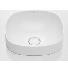 Умывальник ROCA Inspira Soft 37x37 см со сливом-переливом с керамическим донным клапаном 72 мм