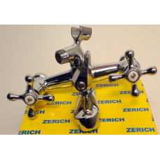 Смеситель 1/2 для ванны литой короткий излив ZERICH 244-1079 (Крест) м/к