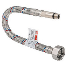 Подводка гибкая для смесителя 120 см M10x35 G 1/2 VALTEC, с ниппелем из нержавеющей стали и штуцером 35 мм Подводка гибкая для смесителя 120 см M10x35 G 1/2 VALTEC, с ниппелем из нержавеющей стали и штуцером 35 мм