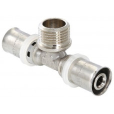 Тройник пресс НР 20x1/2 VALTEC