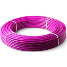 Труба PE-RT EVOH пятислойная 25x3,5 SDR 7,4 PRO AQUA, 100 м, фиолетовая