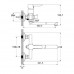 Смеситель для ванны с длинным изливом с керамическим дивертором IDDIS Sena, SENSBL2i10