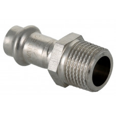 Соединитель пресс НР 28x3/4 VALTEC, нержавеющая сталь