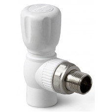 Угловой шаровый кран для отопления полипропиленовый 25x3/4 PRO AQUA Угловой шаровый кран для отопления полипропиленовый 25x3/4 PRO AQUA