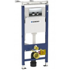 Инсталляция для подвесного унитаза GEBERIT Платтенбау Duofix 112 см, со смывным бачком Delta 12 см, смывная клавиша Delta21 хром глянцевый