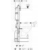 Инсталляция для подвесного унитаза GEBERIT Duofix Basic 112 см, со смывным бачком Delta 12 см, смывная клавиша Delta21 хром глянцевый