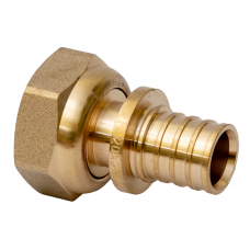 Муфта аксиальная латунная 20x1/2 F с накидной гайкой MVI